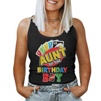 Aunt Of The Birthday Boy Uno Mom Mommy Mama 1St Bday Women Tank Top - Monsterry AU