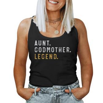 Aunt Godmother Legend Mommy Mom Happy Mother's Day Vintage Women Tank Top - Seseable