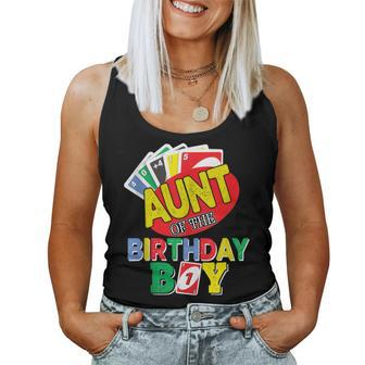 Aunt Of The Uno Birthday Boy Uno Birthday Boy Women Tank Top - Monsterry DE