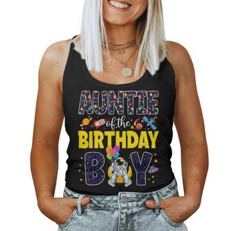 Auntie 2Nd Outer Space Aunt Family Matching Outfit Party Women Tank Top - Thegiftio UK