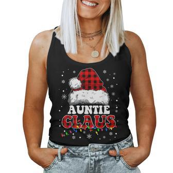 Auntie Claus Santa Claus Matching Family Pajamas Women Tank Top - Thegiftio UK