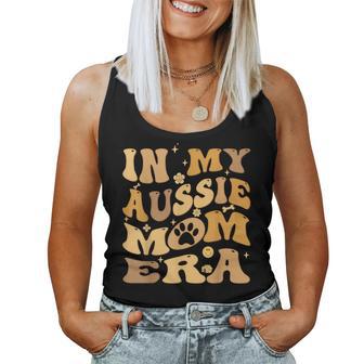 In My Aussie Mom Era Groovy Australian Shepherd Dog Owner Women Tank Top - Monsterry DE