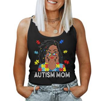 Autism Mom African American Loc'd Autism Awareness Women Tank Top | Mazezy