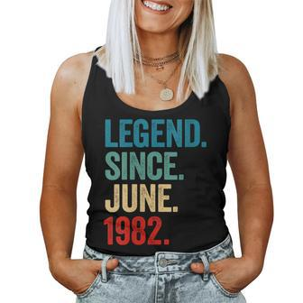Awesome Since June 1982 Vintage 42Nd Birthday Women Women Tank Top - Monsterry