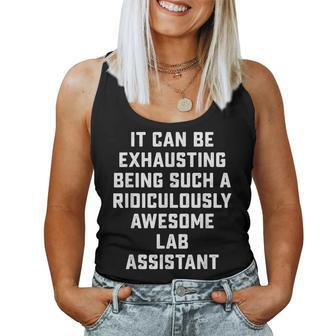 Awesome Lab Assistant Sarcastic Saying Office Job Women Tank Top - Monsterry DE
