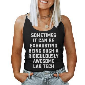Awesome Lab Tech Sarcastic Saying Inspired Office Women Tank Top - Monsterry AU