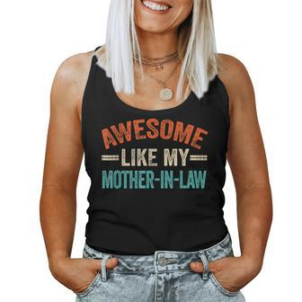 Awesome Like My Mother In Law Son & Daughter Vintage Women Tank Top - Seseable