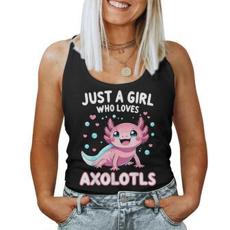 Axolotl Kawaii Just A Girl Who Loves Axolotls Women Tank Top | Mazezy AU