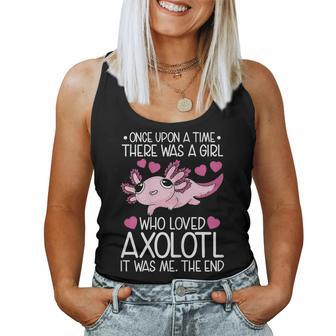 Axolotl There Was A Girl Who Loved Axolotls Women Tank Top - Thegiftio UK
