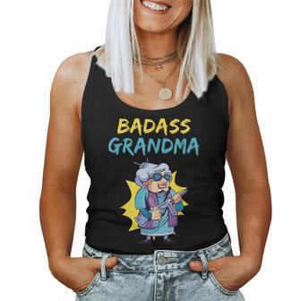 Badass Grandma Family Mother Grandma Women Tank Top - Monsterry