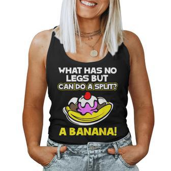 Banana Split Ice Cream Joke Women Tank Top - Monsterry