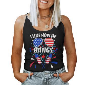 I Like How He Bangs 4Th Of July Matching Couple Women Tank Top - Monsterry UK