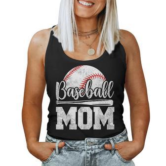Baseball Mom Baseball Player Game Day Mother's Day Women Tank Top - Monsterry