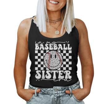 In My Baseball Sister Era Leopard Sister Baseball Girl Women Women Tank Top - Monsterry AU