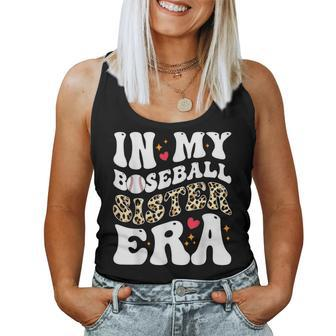 In My Baseball Sister Era Leopard Skin Sister Baseball Cool Women Tank Top | Mazezy CA