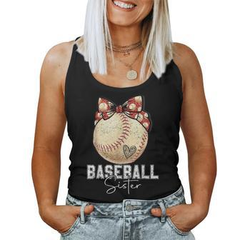 Baseball Sister Leopard Mother's Day Girls Womens Women Tank Top - Monsterry