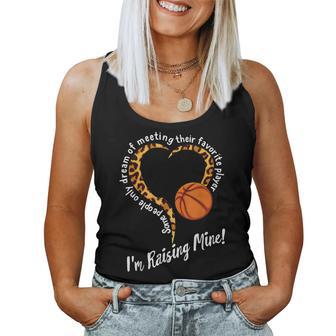 Basketball Mom Raising Favorite Player Leopard Women Tank Top - Monsterry AU