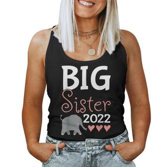 Become Big Sister 2022 Elephant Sis Women Tank Top - Monsterry CA