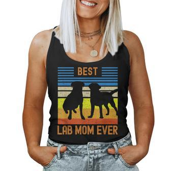Best Lab Mom Ever Black Yellow Chocolate Matching Parents Women Tank Top - Monsterry AU