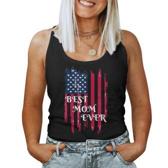 Best Mom Ever American Flag T Women Tank Top - Monsterry