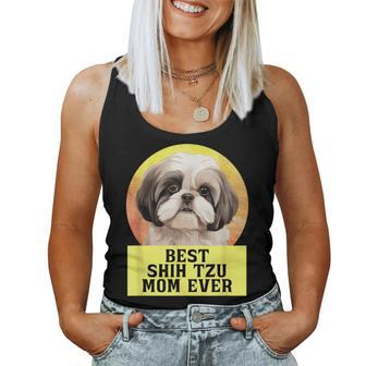 Best Mom Ever Shih Tzu Dog Breed Owner Best Friend Women Women Tank Top | Mazezy AU