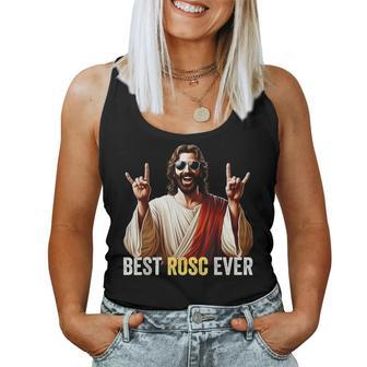 Best Rosc Ever Easter Nurse Doctor Surgeon Jesus Rock On Women Tank Top - Seseable