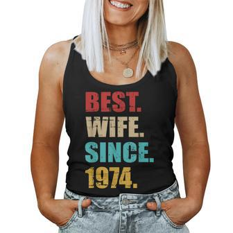 Best Wife Since 1974 For 50Th Golden Wedding Anniversary Women Tank Top - Monsterry