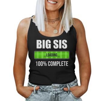 Big Sis Loading 100 Complete Become Big Sister Women Tank Top - Monsterry