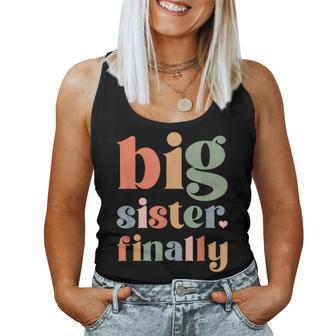 Big Sister To Be 2024 Finally Promoted To Big Sister 2024 Women Tank Top - Monsterry DE