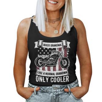 Biker Grandma Ride Motorcycles Motorcycle Lovers Rider Women Tank Top - Monsterry