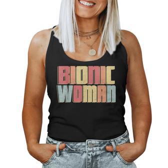 Bionic Woman Injury Accident Broken Hip Leg Arm Surgery Women Tank Top - Monsterry