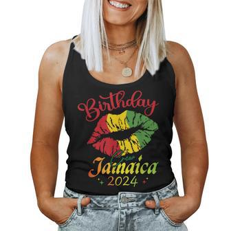 Birthday Crew Jamaica 2024 Girl Party Matching Vacation Women Tank Top - Monsterry AU