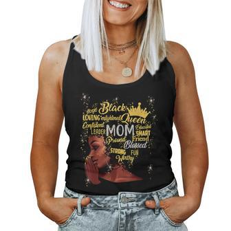 Black Afro Blessed Mom Christian African Mother's Day Women Tank Top - Seseable