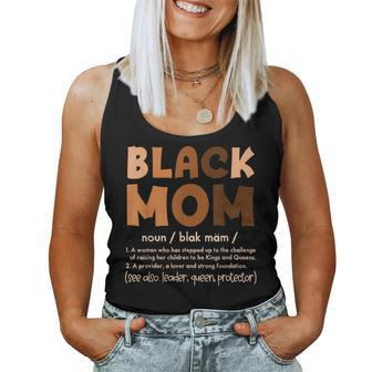 Black Mom Melanin Definition African American Mother's Day Women Tank Top - Seseable