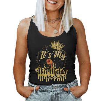 Black Queen African American Afro It's My Birthday Women Tank Top - Seseable