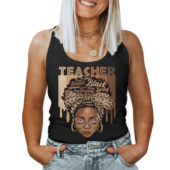 Black Teacher Magic Black History Month Afro Hair Melanin Women Tank Top - Seseable