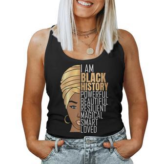 I Am Black History Powerful Girls Black History Month Women Tank Top | Seseable CA