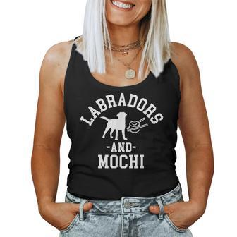 Black Yellow Chocolate Labs And Mochi Labrador Lab Mom Dad Women Tank Top - Monsterry