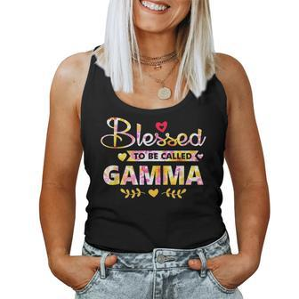 Blessed To Be Called Gamma Floral Women Tank Top - Monsterry DE