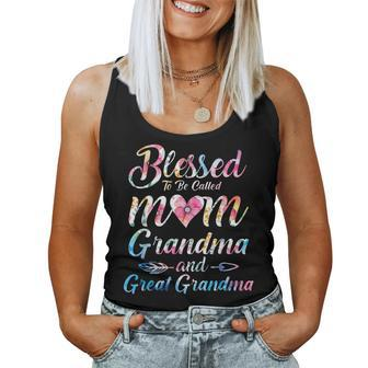 Blessed To Be Called Mom Grandma Great Grandma Mother's Day Women Tank Top | Mazezy UK