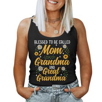 Blessed To Be Called Mom Grandma Great Grandma Mother's Day Women Tank Top - Monsterry AU