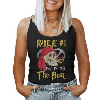 Boating Captain Pirates Pirate Dont Fall Off The Boat Women Tank Top - Monsterry AU