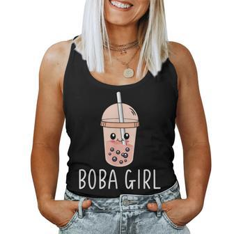 Boba Girl Bubble Tea Girl Women Tank Top | Mazezy