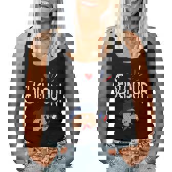 Bonjour Cute French Croissant France Girls Trip Women Tank Top - Thegiftio