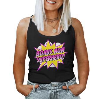 Bonus Mom Superhero Stepmom Comic Book Mother's Day Women Tank Top - Monsterry