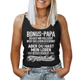 Bonus Papa -Atertag Besseres Leben Mama Aushalten Danke Tank Top Frauen - Geschenkecke