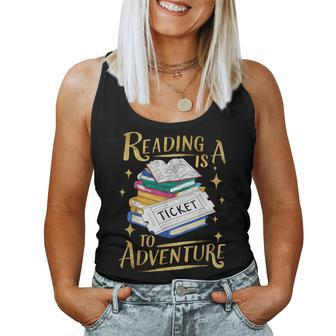 Book Adventure Library Student Teacher Book Women Tank Top - Seseable