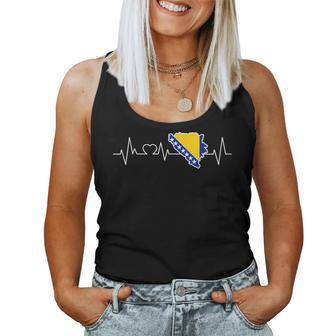 Bosnia Flag Heartbeat Children Tank Top Frauen - Geschenkecke