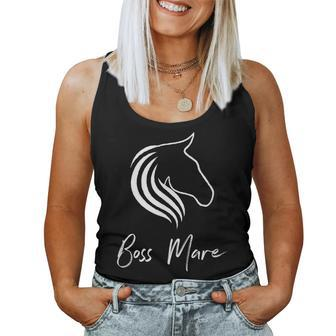 Boss Mare Equestrian Horse Lover Women Tank Top - Monsterry AU