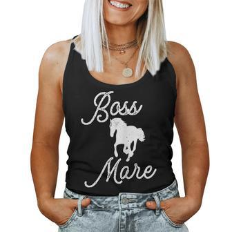 Boss Mare Horse For Horseback Riding Equestrians Women Tank Top - Monsterry CA